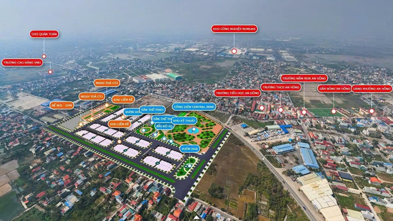 Phối cảnh mặt bằng Him Lam Central Park
