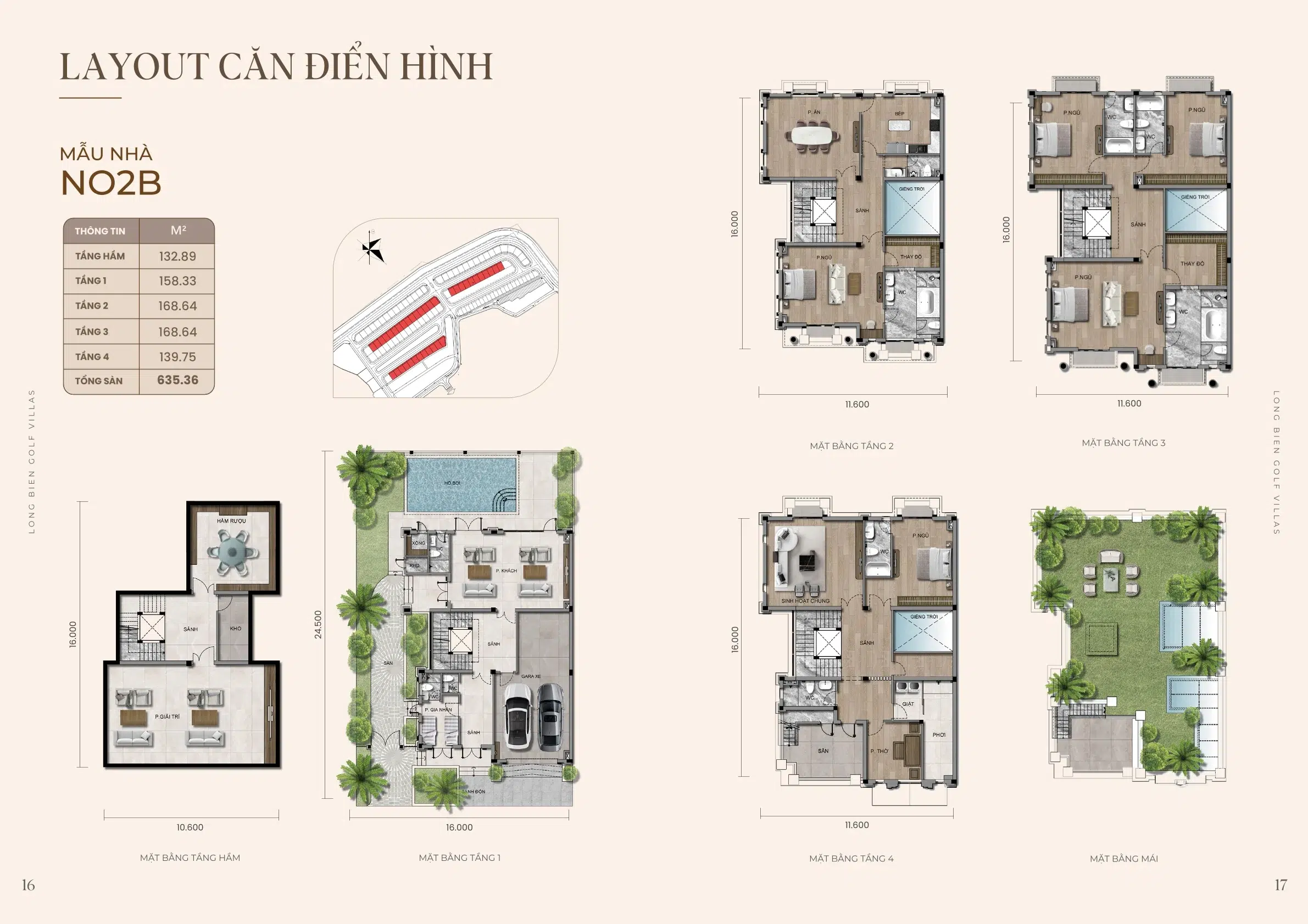 Layout no2b long bien golf villas
