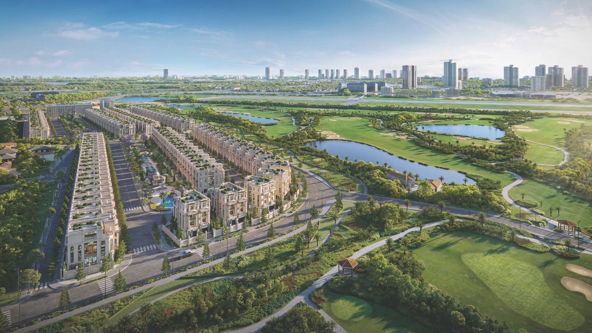 Phoi canh long bien golf villas